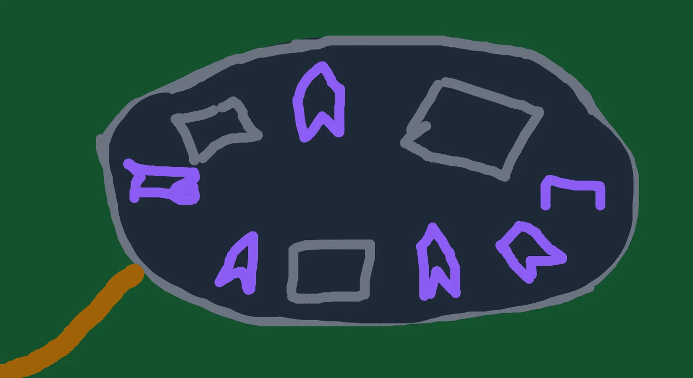 Fortified camp layout sketch